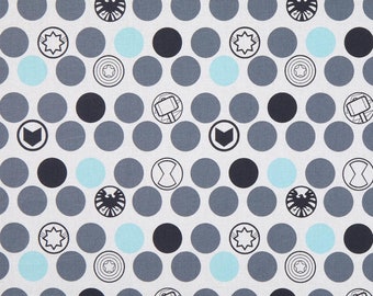 Springs Creative Products Marvel Kawaii Nursery Avenger Icon Premium Quality 100% Cotton Fabric (SC79XX)