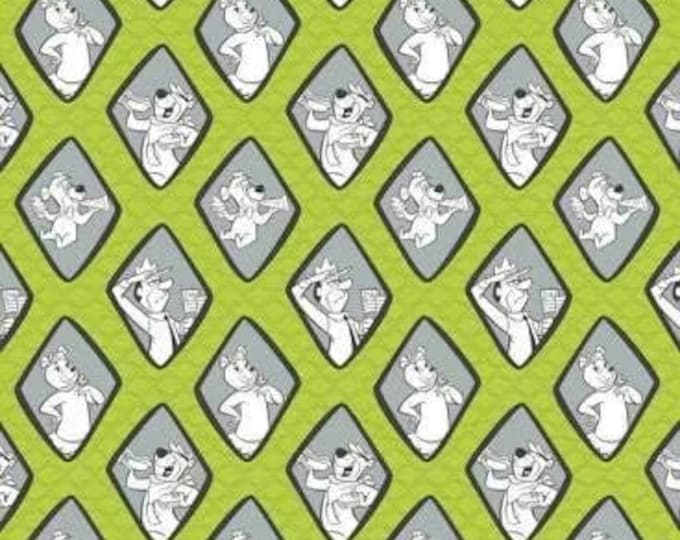 Camelot Fabrics Yogi Bears Diamonds Premium Quality 100% Cotton Fabric (CA1036)
