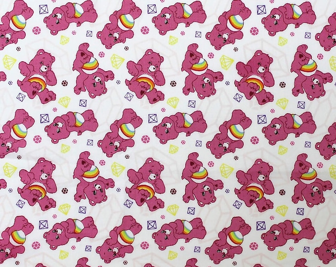 Camelot Fabrics Care Bears Sparkle & Shine Sparkles Premium Quality 100% Cotton Fabric (CA971)