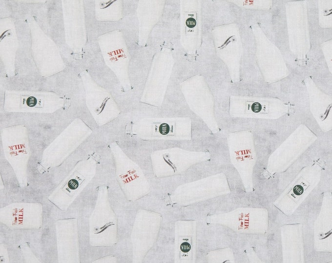 Springs Creative Farmhouse Kitchen Farm Fresh Milk Mint Premium Quality 100% Cotton Fabric (SC69XX)