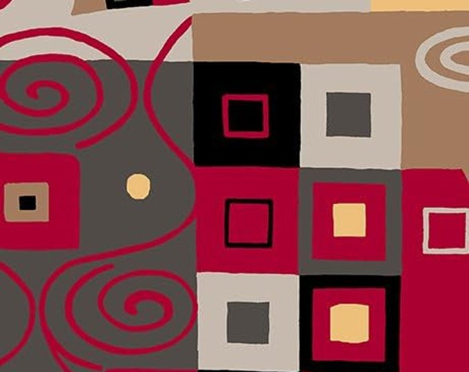 Quilting Treasure ESME Geometric Patch Style 26405 -K Color : Gray Premium Quality 100% Cotton Fabric (QT782)