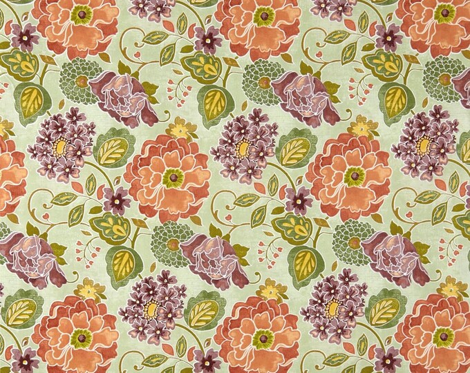 Springs Creative Embassy Row Master Floral Green Premium Quality 100% Cotton Fabric (SC1541KK)