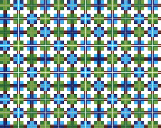 Quilting Treasures Desiree North Woods Neighbor Plaid Quilt Premium Quality 100% Cotton Fabric (QT1007)