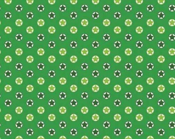 Springs Creative Santa's Stash Green Stars Premium Quality 100% Cotton Fabric (SC843)