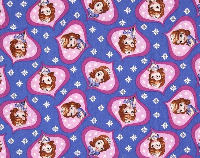 Springs Creative Products Disney Sofia The First Sofie Ogee Lavender Premium Quality 100% Cotton Fabric (SC505)
