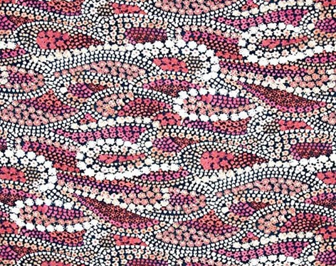 Dear Stella Lily Pad Flower Power Multi Premium Quality 100% Cotton Fabric (TT352)