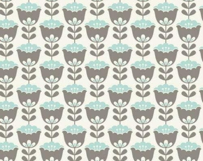 David Textiles Holland Small Floral Stripes Lite Cream Premium Quality 100% Cotton Fabric (DA103)