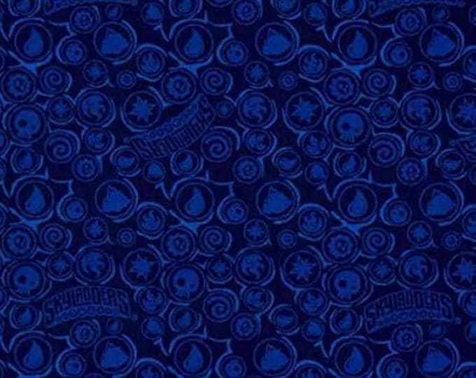 Camelot Fabrics Skylander Icons Navy Blue Premium Quality 100% Cotton Fabric (CA827)
