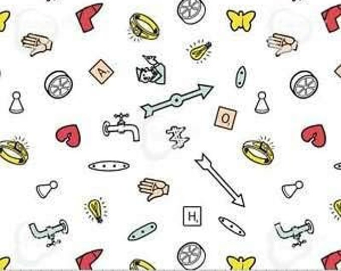 Camelot Fabrics Gaming Tossed Premium Quality 100% Cotton Fabric (CA607KK)