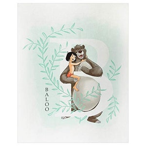 Disney Sentimental Jungle Book Panel Camelot 100% Cotton fabric by the panel  (CA1002)