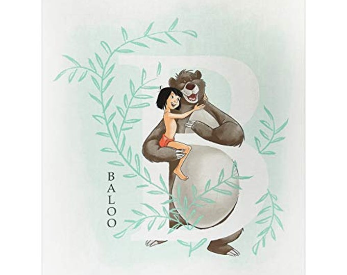 Disney Sentimental Jungle Book Panel Camelot 100% Cotton fabric by the panel  (CA1002)