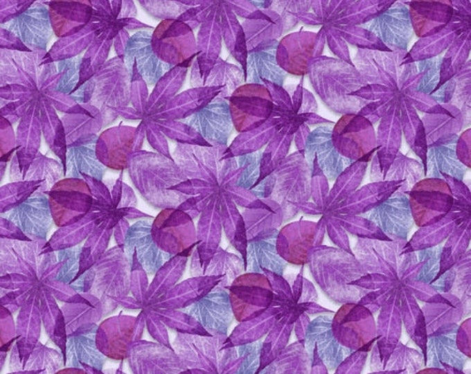 Quilting Treasures Butterfly Vortex 4814-55- Leaves Premium Quality 100% Cotton Fabric (QT895SE)