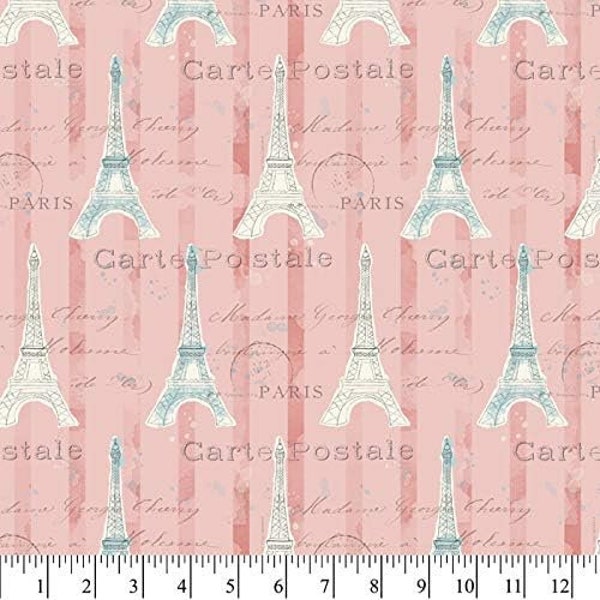 David Textiles Iconic Paris Premium Quality 100% Cotton Fabric (DA165)