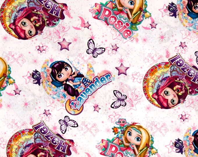 Springs Creative Nelvana Little Charmers Little Charmer Friends Multi Premium Quality 100% Cotton Fabric (SC621)