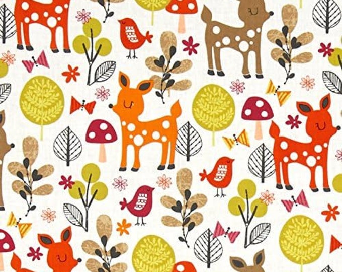 Robert Kaufman Acorn Forest Forest Collage Sweet Premium Quality 100% Cotton Fabric (RK116)