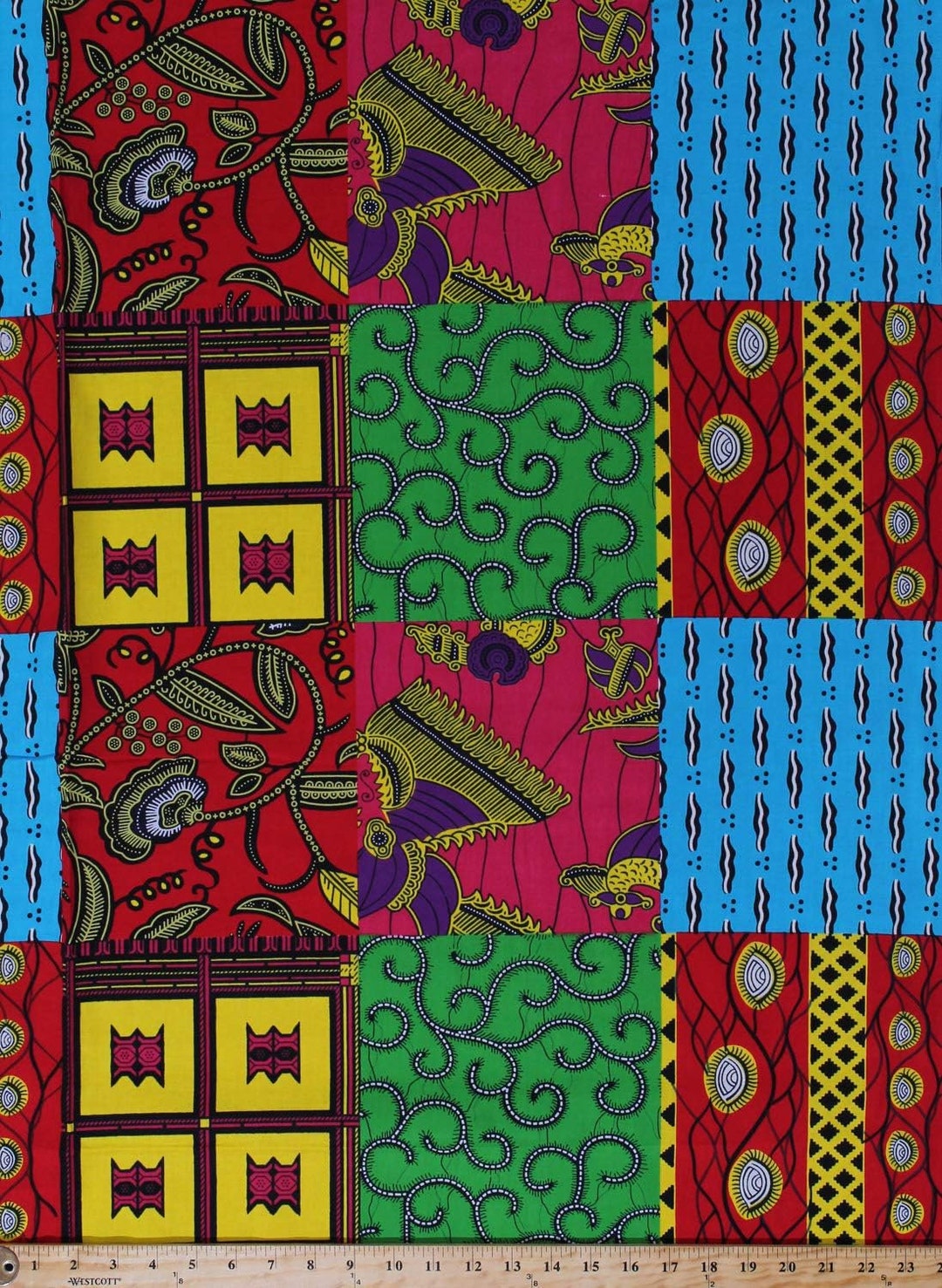 Springs Creative African Print Chaigany Wax Imani Block Bright