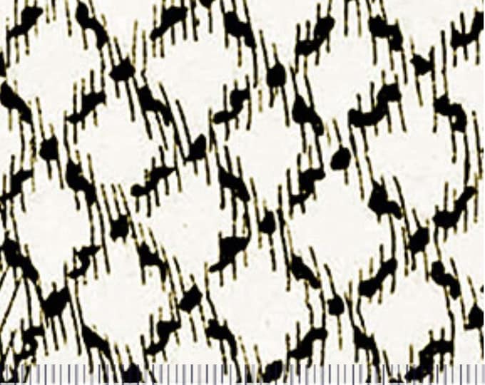 Quilting Treasures Queen of We'en Sketchy Plaid White Ecru Premium Quality 100% Cotton Fabric (QT605)