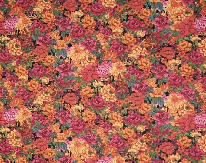 Springs Creative Susan Winget Blessed Beauty Packed Floral Premium Quality 100% Cotton Fabric (SC1542KK)