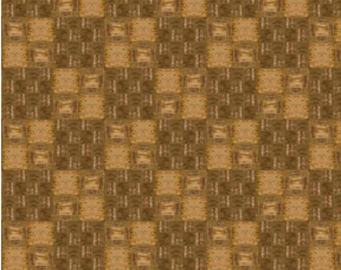 Quilting Treasures Into The Woods Woven Texture Print Dark Olive Premium Quality 100% Cotton Fabric (QT600)
