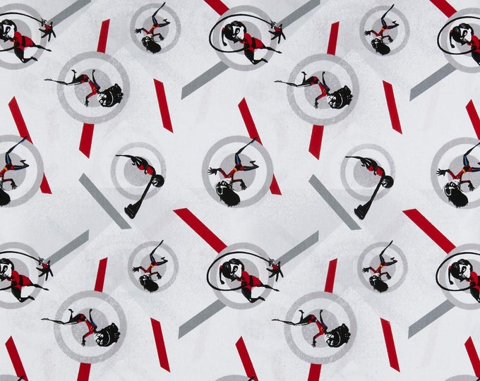Springs Creative Disney The Incredibles 2 Mrs. Incredible and Violet Premium Quality 100% Cotton Fabric (SC212AA)