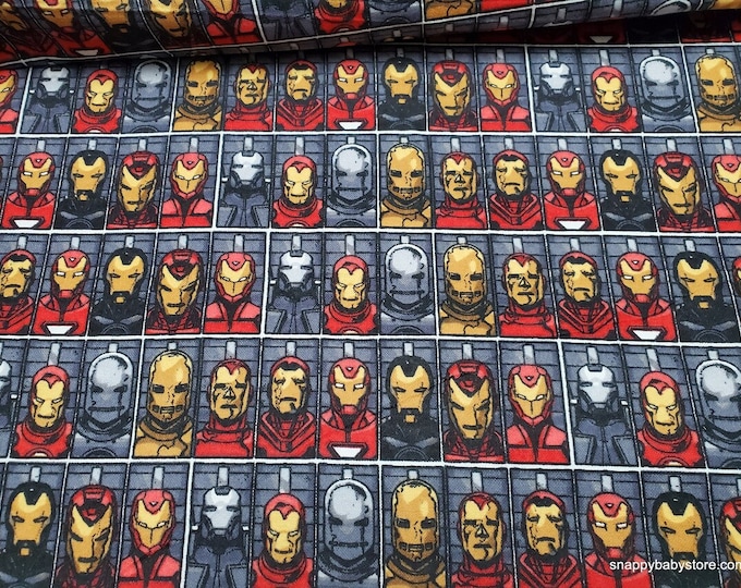 Springs Creative Ironman Evolves Avengers Flannel Premium Quality 100% Cotton Fabric (SC126CC)