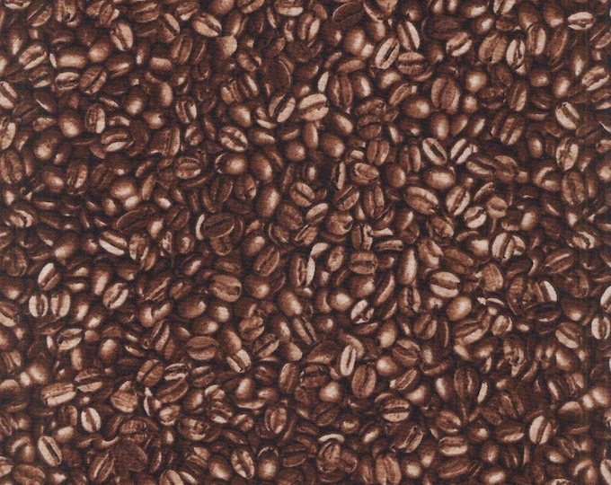 Timeless Treasures Packed Coffee Beans Premium Quality 100% Cotton Fabric (TT328CC)