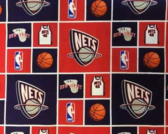 Sykel Enterprises NBA Prints Pattern Nets Premium Quality 100% Cotton Fabric (M600)