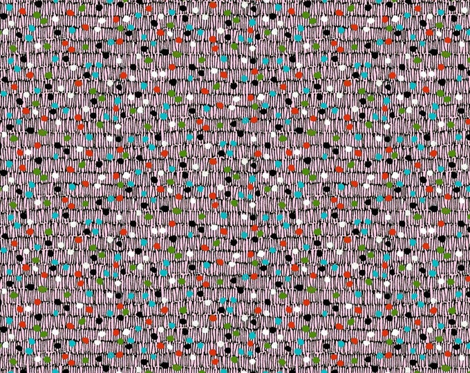 Quilting Treasures Gypsy Dot On Texture Pink Premium Quality 100% Cotton Fabric (QT942)