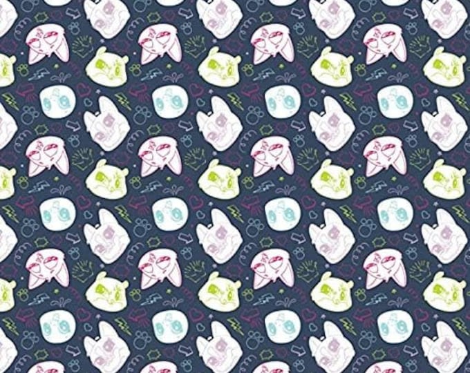 Camelot Fabrics New Littlest Pet Shop Tossed Premium Quality 100% Cotton Fabric (CA115AA)