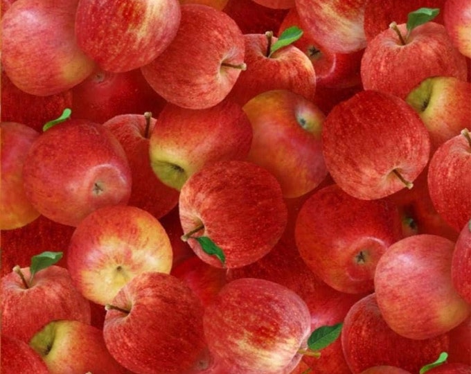 Elizabeth's Studio Food Festival Apples Premium Quality 100% Cotton Fabric (ES361)