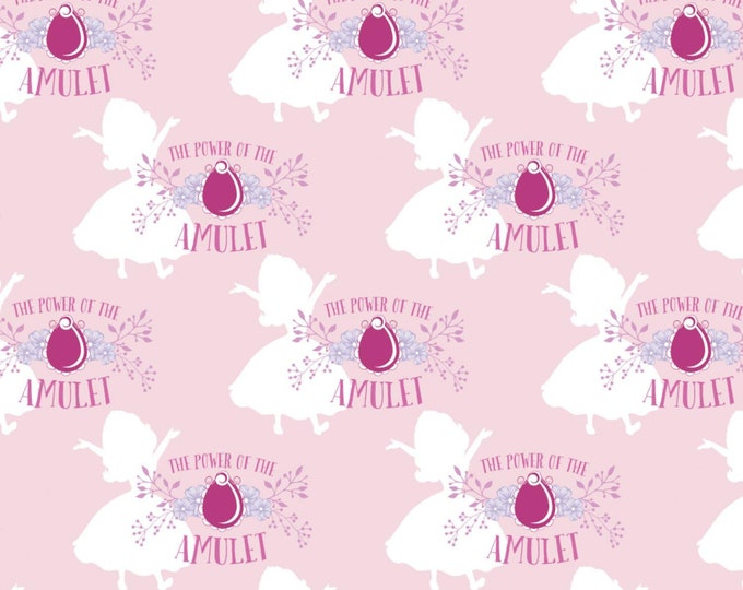 Camelot Fabrics Disney Sofia the First Amulet in Light Pink Premium Quality 100% Cotton Fabric (CA752)