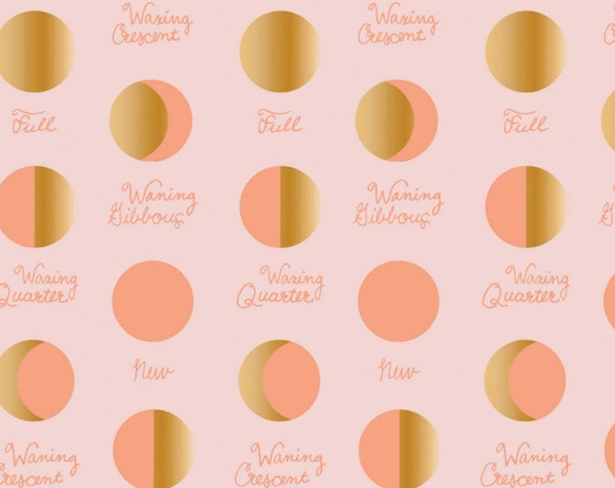 Camelot Fabrics Moroccan Nights Collection Lunar Phases Pink Premium Quality 100% Cotton Fabric (CA828KK)