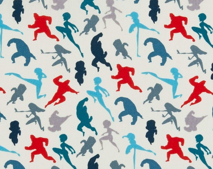 Springs Creative Disney The Incredibles 2 Character Toss Allover Premium Quality 100% Cotton Fabric (SC1139AA)