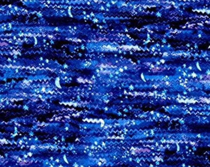 Timeless Treasures Night Star Premium Quality 100% Cotton Fabric (TT498)