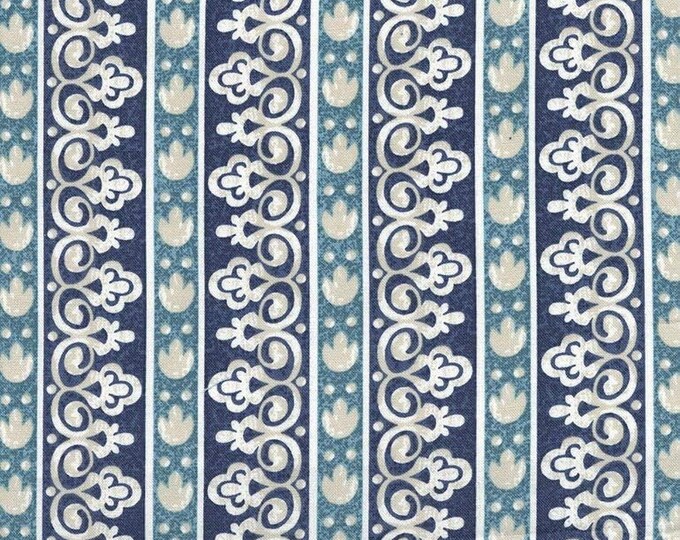 Timeless Treasures Stripes & Swirls Premium Quality 100% Cotton Fabric (TT312)