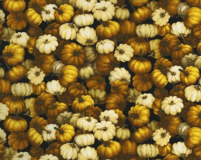 Fabri-Quilt Harvest Autumn Romance Pumpkins Premium Quality 100% Cotton Fabric (FQ167M)