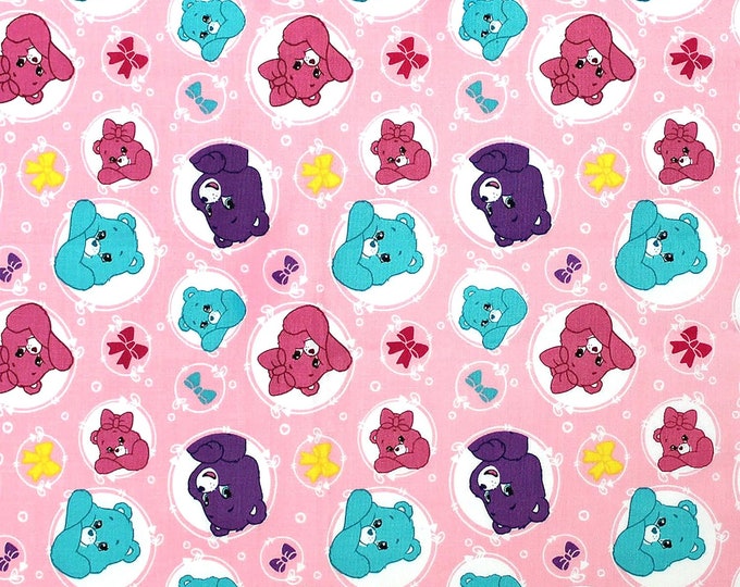 Camelot Fabrics Care Bears Sparkle & Shine Arrows Pink Premium Quality 100% Cotton Fabric (CA917)