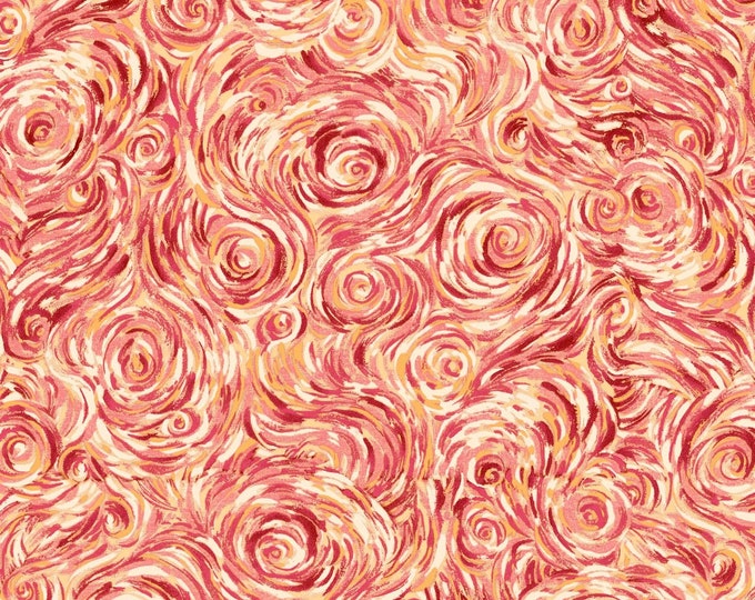Quilting Treasures Delia Swirl Quilt Fabric, Cream Premium Quality 100% Cotton Fabric (QT1030)