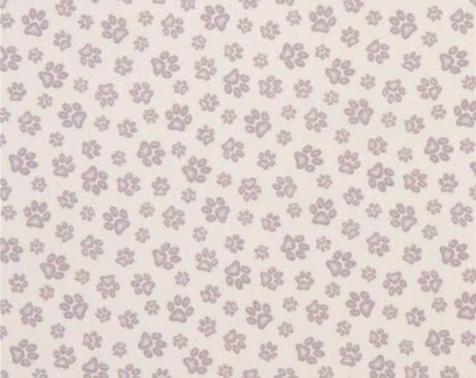 Elizabeth's Studio Paw Print Tossed Premium Quality 100% Cotton Fabric (ES128)