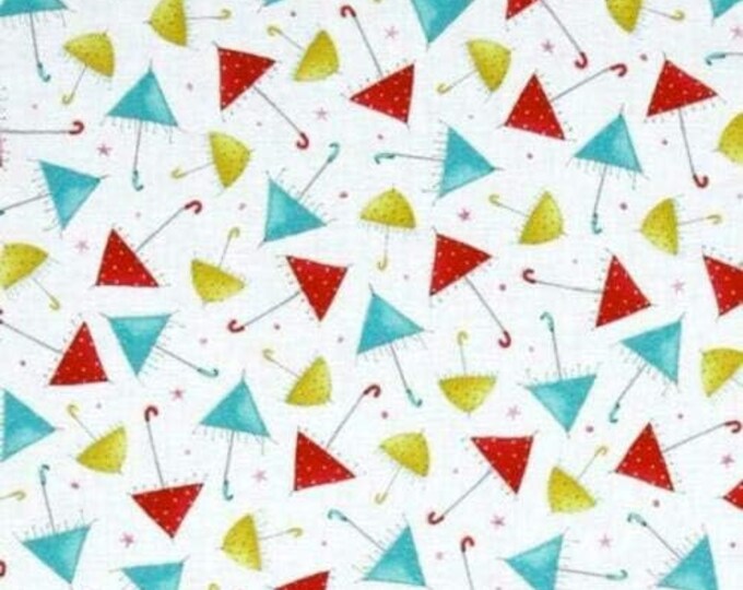 Quilting Treasures Gift of Friendship Umbrella White Premium Quality 100% Cotton Fabric (QT110AA)