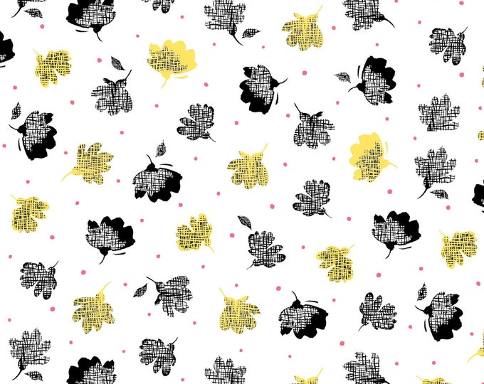 Quilting Treasures Nadine Tossed Floral White Premium Quality 100% Cotton Fabric (QT1196KK)