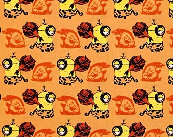 Quilting Treasures Minions Cro Minion Set Orange Premium Quality 100% Cotton Fabric (M4)