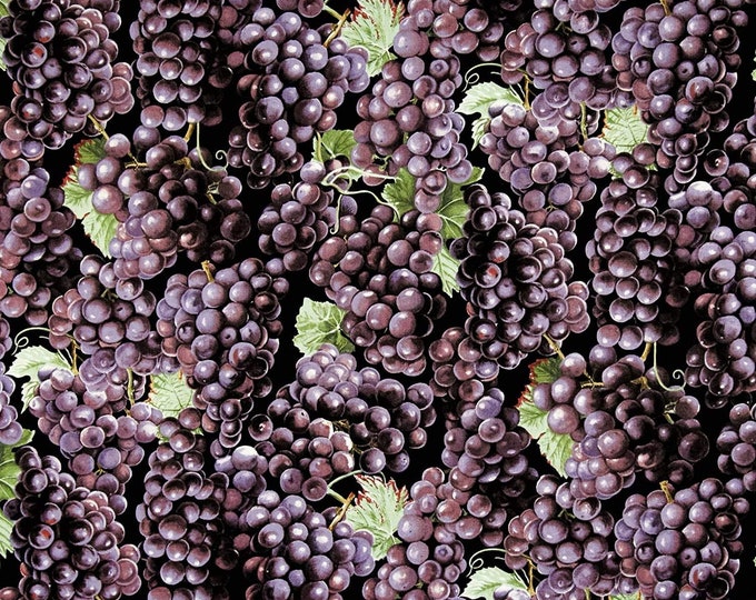 Fabri-Quilt Farmer John Organic Grapes Premium Quality 100% Cotton Fabric (FQ39)