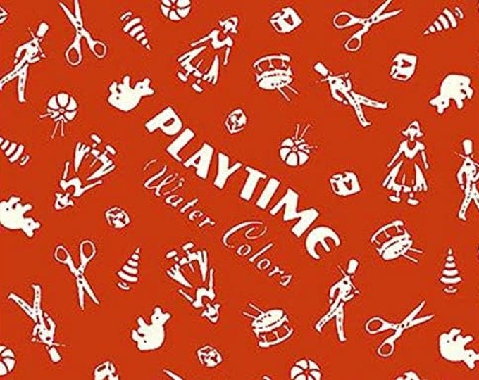 Quilting Treasures Draw Near Handmaid Playtime Tomato Red Premium Quality 100% Cotton Fabric (QT703)