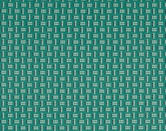 Quilting Treasures Harlow Geo Dots Dark Aqua Dark Aqua Premium Quality 100% Cotton Fabric (QT1151KK)