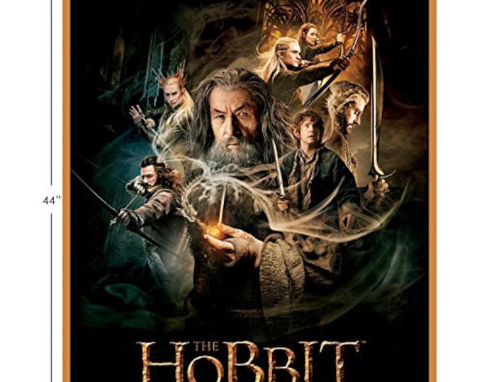 The Hobbit Panel Hobbit Characters Camelot 100% Cotton fabric by the panel  (CA619)