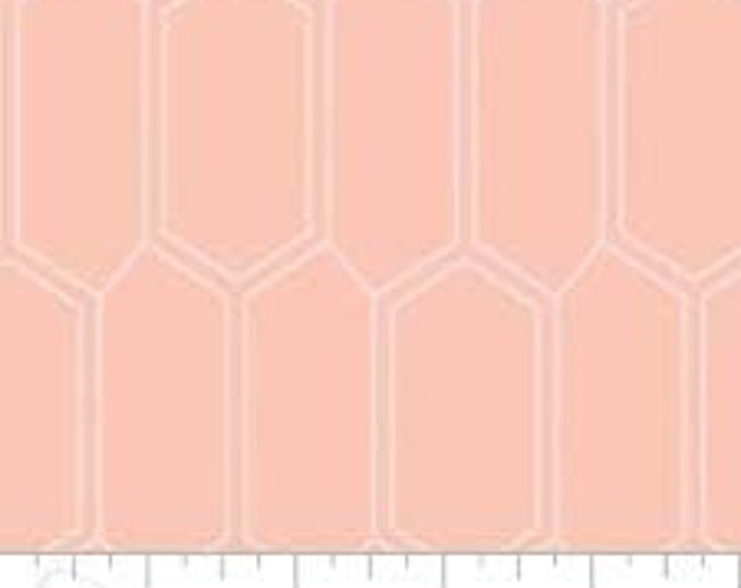 Camelot Fabrics Emilia Double Gauze Bees Nest Peach Premium Quality 100% Cotton Fabric (CA662)