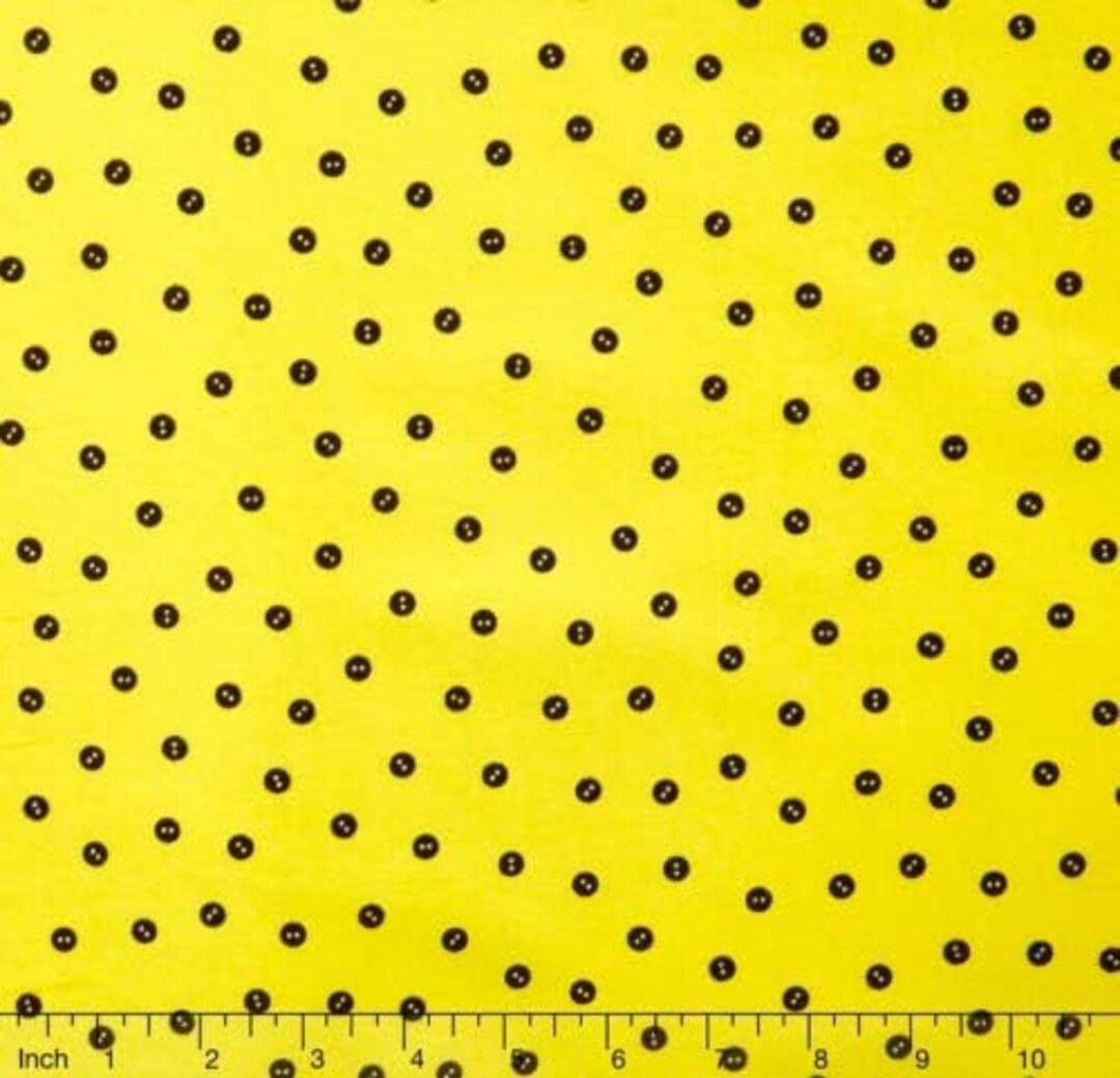 cottonページ Quilting Treasures Sewing Seeds Baby Button Yellow Premium