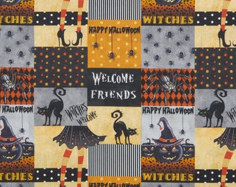 Springs Creative Products Springs Creative Halloween Welcome Friends Premium Quality 100% Cotton Fabric (SC74XX)