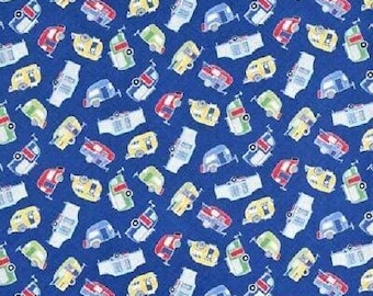 Timeless Treasures Fun Blue Fabric Premium Quality 100% Cotton Fabric (TT460)